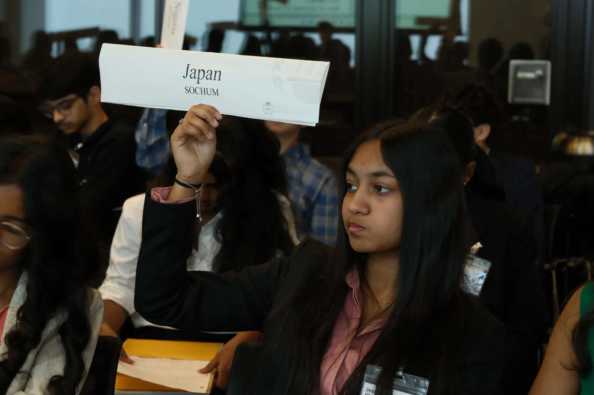 JAMUN students collaborating during a mock trial practice session.