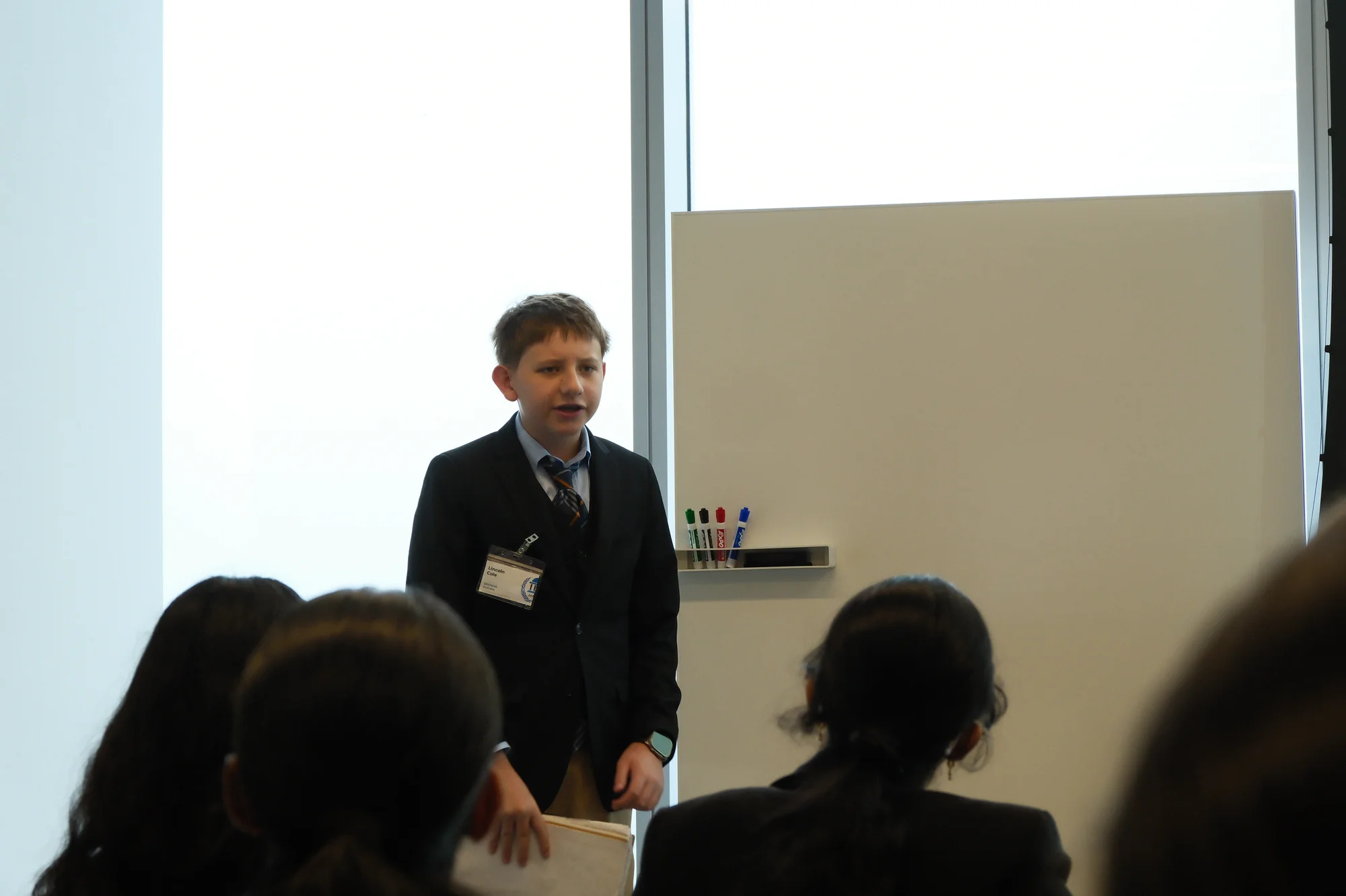 JAMUN Mock Trial students presenting in the courtroom